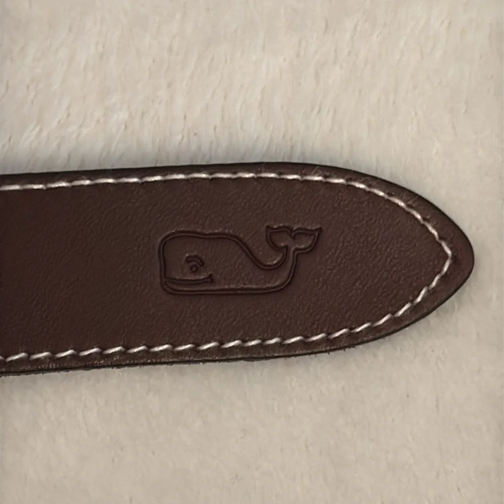 {VV} Vineyard Vines | Football Micro Whale Print Canvas Club Belt (36) - Picture 10 of 16
